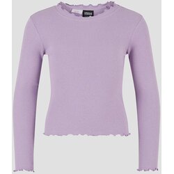 Urban Classics Short Rib Kids Majica z dolgimi rokavi lilac Cene