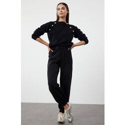 Trendyol Black Boucle Thread Knitwear Bottom-Top Set Cijene