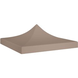 vidaXL Krov za šator za zabave 2 x 2 m smeđe-sivi 270 g/m² Cijene