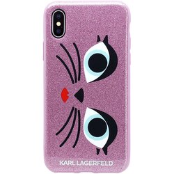 Karl Lagerfeld Ovitek KLHCPXGLCHPI Iphone X, roza, (20691433) Cene