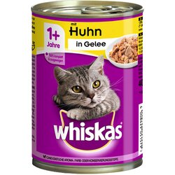 Whiskas 1+ pločevinke 24 x 400 g - S piščancem v želeju Cene
