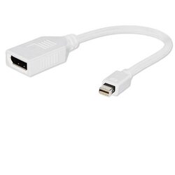 Mini DisplayPort adapter GEMBIRD, A-mDPM-DPF-001-W, DisplayPort na standardni DisplayPort, white Cene