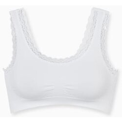 CA ženski sportski grudnjak, Crop top, Beli Cene