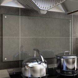 vidaXL kuhinjska zaštita od prskanja prozirna 90x50 cm kaljeno staklo Cijene