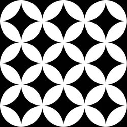 Mayolica Azulejos district circles black 20x20cm Cene