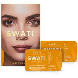 Swati Lentillas mensuales color Miel Cene