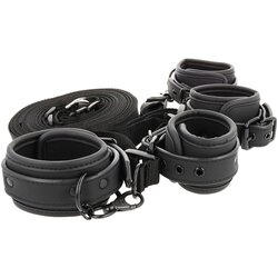 Fetish Submissive Luxury Multi-Function Bed Binding Set Vegan Leather Cene