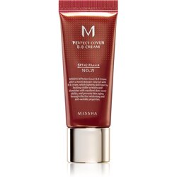 MISSHA M Perfect Cover BB krema s vrlo visokom UV zaštitom malo pakiranje nijansa No. 21 Light Beige SPF 42/PA+++ 20 ml Cene