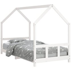Maison Chic Otroški posteljni okvir - Otroški ležaj bel 90x190 cm trdna borovina-J2735, (21794256) Cene