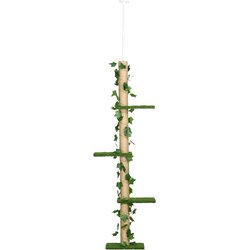 HOMESTAR Mačje drevo, nastavljiva višina do stropa, 37x21x202-242 cm, zelena, (5000228332) Cene
