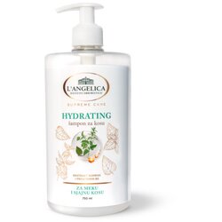 Langelica šampon za lase - Hydrating Shampoo With Pump - For Soft And Shiny Hair Cene