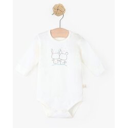 Just kiddin baby bodi s dugim rukavima tiny garden white Cene