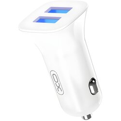 XO Avto polnilec CC31 - 2xUSB - 2,4A - Bela Cene