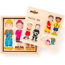 Woodyland Poklicne lesene kocke sestavljanka - Cene