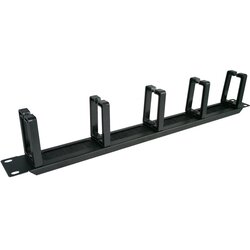 ALANTEC PK048 1U 19 cable organizer with brushed grommet, 5 plastic holders Cene