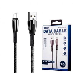 Remax Data kabl Armor RC-152, 3.0A, Lightning, Crni Cene