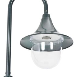 vidaXL vrtna ulična svetilka E27 120 cm aluminij temno zelena Cene