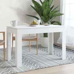 vidaXL Blagovaonski stol bijeli 120 x 60 x 76 cm od iverice Cijene