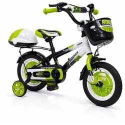 Sporting Machine Dečija bicikla 12“ Fitness Crno-Zeleni Cene