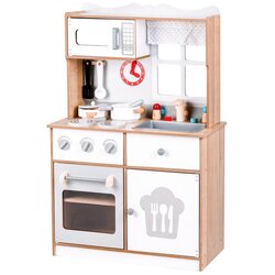 ECO TOYS drvena velika kuhinja za djecu - bijela + dodaci Cijene