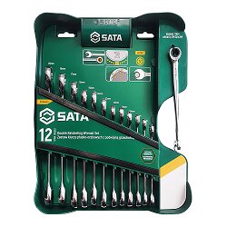 Sata Flat-Oxted Tips z dvojnim nastavitvijo Ratchet 13 elementov+ ključ X-Beam, (21120671) Cene
