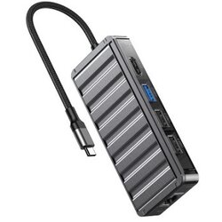 XO HUB016 USB Type-C Multi-hub 7in1 Docking Station Cene