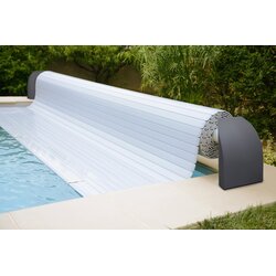 CF GROUP Rolo pokrivalo Contura pravokotno, 1000 x 500 cm - belo - PVC-lamele Cene