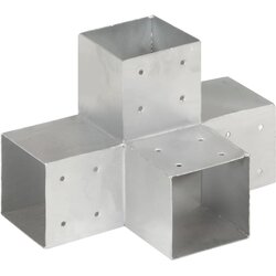 Spojnik za stupove u X-obliku od pocinčanog metala 101 x 101 mm Cene