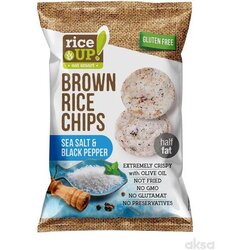 Rice Up čips od pirinča morska so i crni biber gf 60g Cene