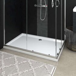vidaXL Pravokotna ABS tuš kad bela 80x120 cm Cene