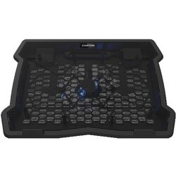  Cooling stand single fan with 2x2.0 USB hub, support up to 10"-15.6" laptop, ABS plastic and iron, Fans dimension:125*125*15mm(1pc), DC 5V Cene