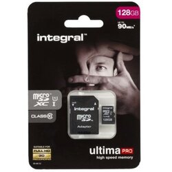 Integral spominska kartica z adapterjem 128GB INMSDX128G10-90U1 Cene