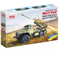 ICM model kit military - BM-21 'grad' mlrs of the armed forces of ukraine 1:72 Cene