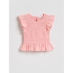 Reserved Strukturirana bluza bez rukava - koraljno Cijene