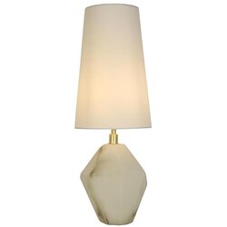 Searchlight EU88250WH - Stona lampa APEX 1xE27/60W/230V bela/siva Cene