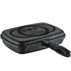 OMS granitna dvostruka grill tava - 36 x 26 x 9 cm Cene