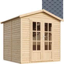 Timbela Lesena vrtna hiša - H233x233x222 cm/4 m² - Vrtna pisarna s podom in bitumenskimi ploščicami - M351FB+H351FBGREY, (21999118) Cene