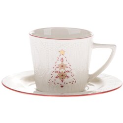 Dakls Bijela porculanska šalica s božićnim motivom 110 ml – Cene