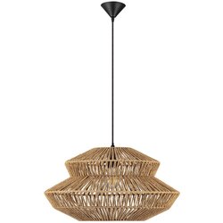 Nova Luce Viseča svetilka iz vrvi v naravni barvi ø 50 cm Nua – Cene