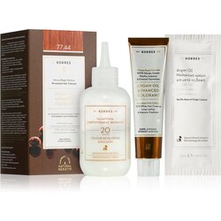 Korres Argan Oil permanentna barva za lase z arganovim oljem odtenek 77.44 Intense Copper Blonde 50 ml Cene
