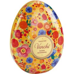 Venchi Praline v kovinski pločevinki v obliki velikonočnega jajca - Rumena pločevinka Cene