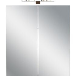Germania Krem zidni/s ogledalom kupaonski ormarić 60x71 cm Arcena – Cene