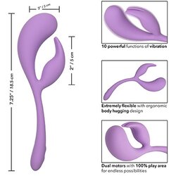 California Exotic Novelties vibrator Elle Dual Flicker Cene