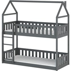  dečiji krevet na sprat pola - grafit - 180*80 cm Cene