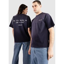 Another Cotton Lab Wanna Go Washed T-shirt blue Cene