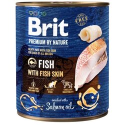 Brit Premium by Nature Riba z ribjo kožo konzerva 800 g Cene