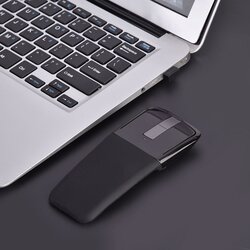 Venisymlis 2,4 GHz Zložljiva brezžična Arc Touch Mouse Miške USB Sprejemnik Za pc Notebook Smart TV Črna, (22060300) Cene