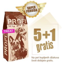 Profi Line 18kg TREAT 108kg - 5+1 džak gratis - granule 23/13 - hrana za odrasle pse Cene