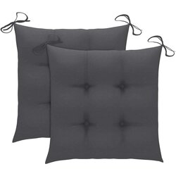  Jastuci za stolice 2 kom antracit 40x40x7 cm od tkanine Oxford Cijene