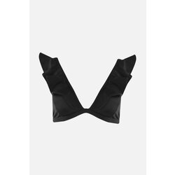 Trendyol Black Frill Detailed Bikini Top Cene